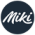濃紺地にMikiのロゴ