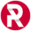 赤地にRのロゴ